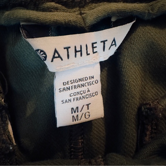 Athleta Forest Green Drawstring Jogger Pants Women's Size M - Picture 5 of 12